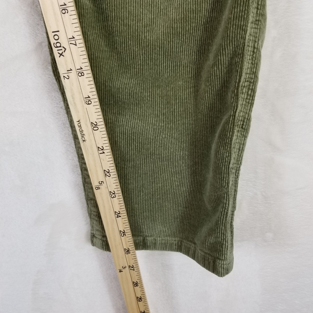 Pilcro Anthropologie Utility Pants Sz 29 Olive Green Corduroy‎ Articulated Knee - Picture 6 of 7